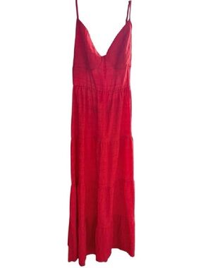 SHEIN Red Spaghetti-Strap Maxi Dress